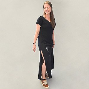 Vestido Longo - com bordado