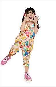 Macacão Infantil Feminino Arco Íris