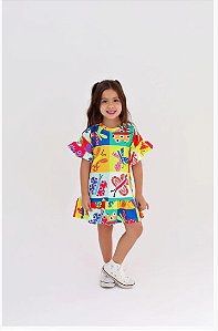 Vestido Infantil Borboletas