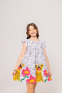Vestido Infantil Tigre Amigo