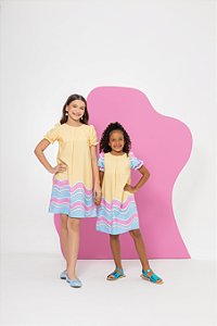 Vestido Infantil Amarelo