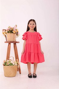 Vestido Infanil Doce Infância Rosa Blush