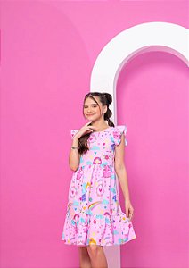 Vestido Infantil Mundo Mágico