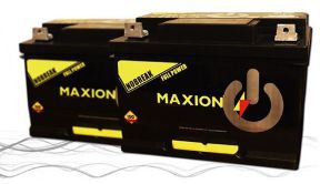 Bateria Automotiva Estacionária Maxion MX1000 56 Amperes, 62 Amperes e 73 Amperes