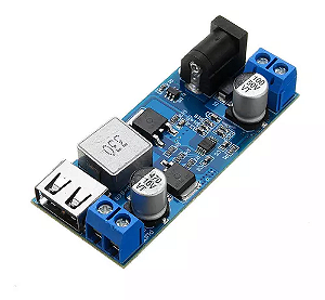 MÓDULO REGULADOR C/ LM2596S  9~36V P/ SAÍDA USB 5V 5A