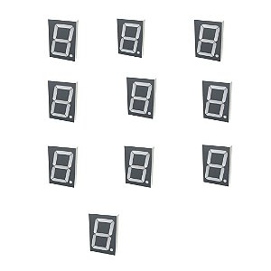 10 X DISPLAY 7 SEGMENTOS  1 DÍGITO