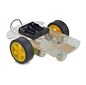 CHASSI 2WD 200RPM Acrílico 3mm - Kit Chassi