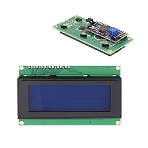 Display Lcd 20X 4 Com I2c soldado Backlight Azul