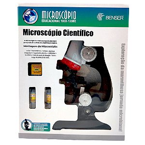 MICROSCOPIO EDUCACIONAL 100X-1200X400 COM INMETRO