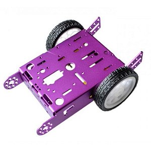 KIT CHASSI COM 2 RODAS ALUMINIO ROXO R13 MODELO MAKEBLOCK