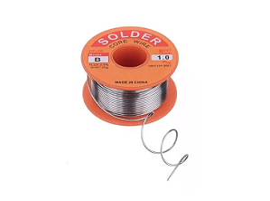 ROLO DE SOLDA KAINA ESTANHO FIO 1,0MM 100G