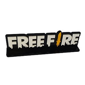Abajur Luminária Free Fire Freefire Personalizado Com Nome