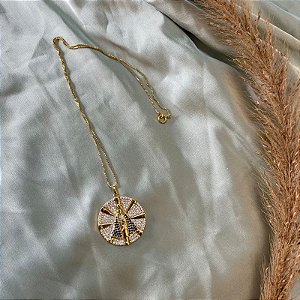 COLAR NOSSA SENHORA APARECIDA G FLORESCER