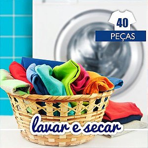 Lavar e Secar - 40 peças