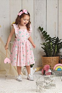 Vestido infantil - Coleção encanto - alegria da lhama