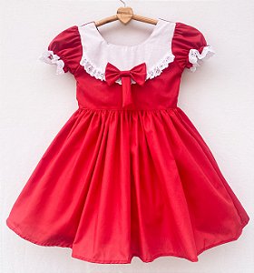 Vestido infantil Amor Puro - Vermelho
