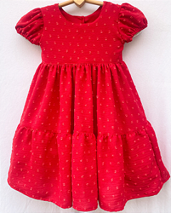 Vestido infantil Charlotte vermelho