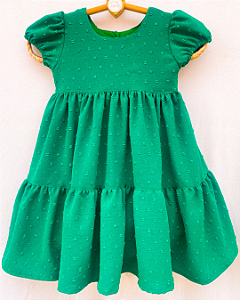 Vestido infantil Charlotte verde
