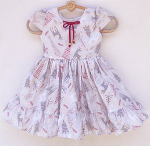Vestido infantil especial de natal - Noite de natal