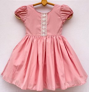Vestido Infantil Pureza - Rosa