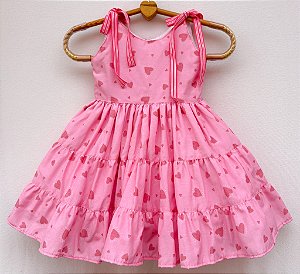 Vestido infantil Coleção Colorê - Uma cor de coração