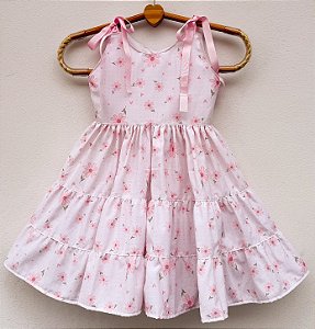 Vestido infantil Coleção Florescer - Flores delicadas