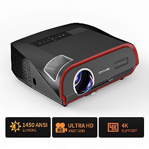 Projetor Caiwei A10R 15000 Lumens até 300 Polegadas 1080P com suporte 4K Android 9.0 Wifi HDMI USB