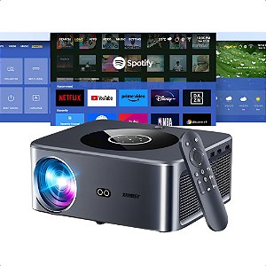 Projetor XIWBSY T04B 25000 Lumens Full HD Com Android Bluetooth Wifi