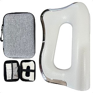 Massageador Elétrico Gua Sha Com Função de Aquecimendo e 3 Velocidades de Microcorrente Para Alívio da Dor Relaxamento Muscular Modelagem Corporal