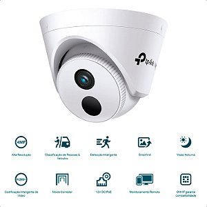 Câmera de IP Interna DOME VIGI C440I (2.8mm) TURRET Com IR TPLINK 4MP TPN0393