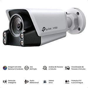 Câmera IP Externa BULLET TP-LINK VIGI C340S 4MP COLORPRO IA POE