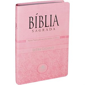 Bíblia Sagrada NTLH Letra Gigante - Rosa Claro