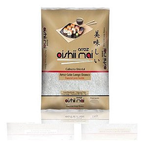 Arroz Japonês grão Longo Oishi pacote com 1 kg