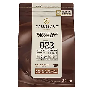 Chocolate Belga em gotas callets ao leite 33,6% cacau '823' - 2,01kg - Callebaut