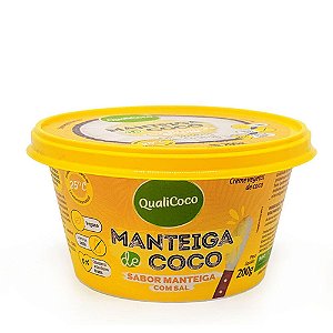 Manteiga de coco Qualicoco com sal 200 g