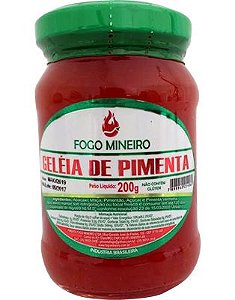 Geléia de Pimenta (artesanal) FOGO MINEIRO 200 G