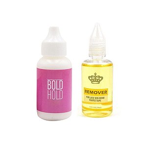 Kit Cola Bold Hold 38ml + Removedor 30 ml para Laces e Perucas