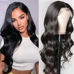 Lace Front Cabelo Humano Ondulado 75cm - Autenticidade e