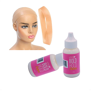 Kit 2 Cola Bold Hold + Faixa Fixadora Laces Humanas Perucas