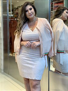 Body Plus Size com Renda Coral