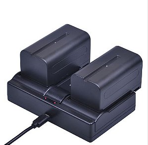 Baterias E Carregador para Ring Light  Np-f750