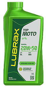 LUBRAX TOP MOTO 4T SL 20W-50 - JASO MA