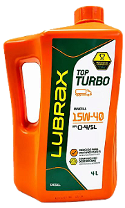 LUBRAX TOP TURBO - CI4 / SL 15W40 ( Essencial )