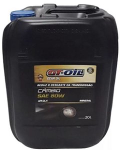 GT OIL CAMBIO 80W - API GL 4 - BALDE 20 LITROS