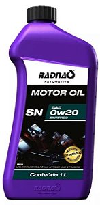 RADNAQ MOTOR OIL  - SN 0W20 - SINTÉTICO - ( 12 X 1 LT )