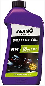 RADNAQ MOTOR OIL - SN 10W30 - SINTÉTICO - ( 12 X 1 LT )