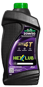 HEXXLUB ULTRA MOTO 4T - SL 20W50 - JASO MA - MINERAL ( 24 X 1 LT )