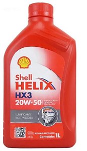 SHELL HELIX HX3 - SL 20W50 - MINERAL - ( 12 X 1 LT )