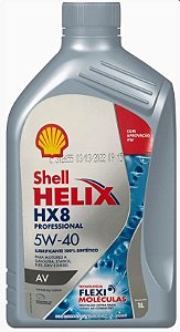 SHELL HELIX HX8 PROFESSIONAL AV - SN 5W40 - SINTÉTICO - ( 12 X 1 LT )