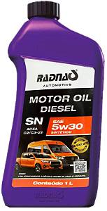 RADNAQ MOTOR OIL DIESEL SN 5W30 - ACEA C2 / C3-21 - DPF - SINTÉTICO - ( 12 X 1 LT )